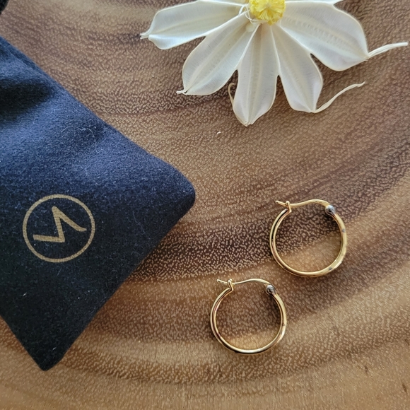 MEJURI 18k gold vermeil midi hoops